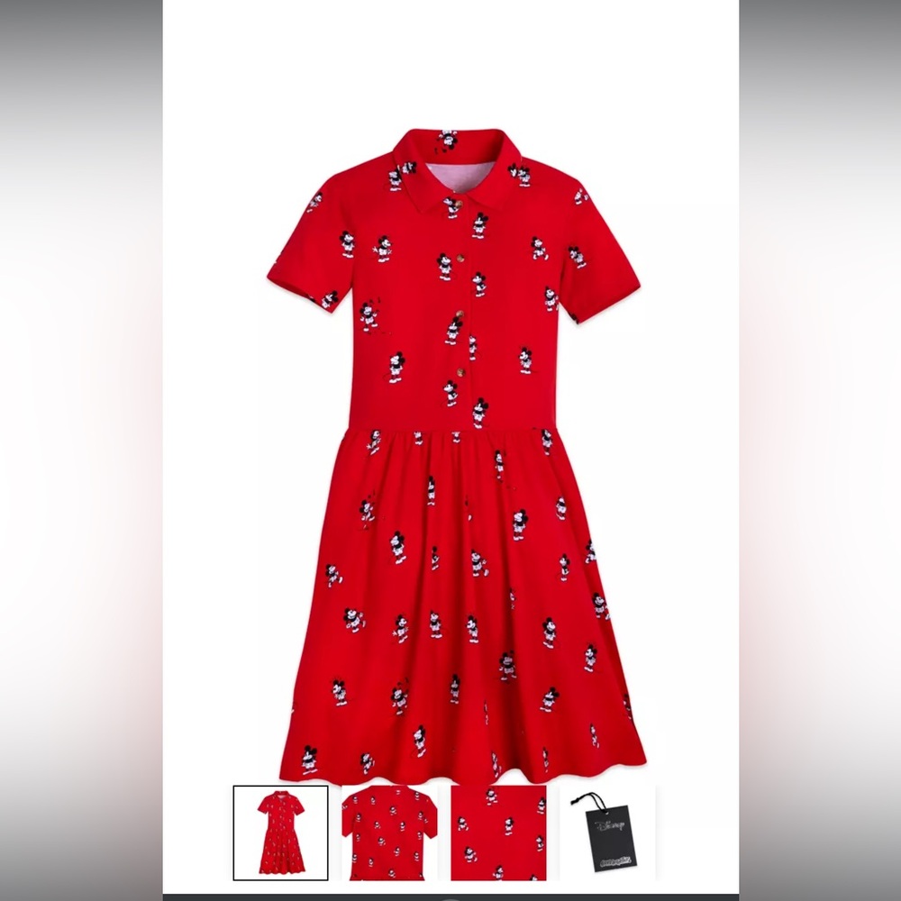 Mickey Mouse Button Front Dress for Women by Cakeworthy XL